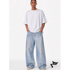 Vetements Unisex Jeans L High Waist Extra Wide Leg